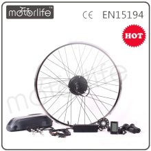 MOTORLIFE / OEM marca 2015 CE ROHS paso kit de conversión de bicicleta de rueda delantera eléctrica